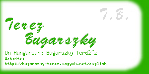 terez bugarszky business card